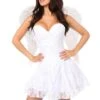 3 Piece Angel Corset Costume -Coquettes Lingerie Store 3 Piece Innocent Angel Corset Costume Angel Costumes Daisy Corsets White SEXYSHOESCOM