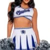 3PC Playboy Cheer Squad -Coquettes Lingerie Store 3PC Playboy Cheer Squad Bunny Costumes Roma Costumes White SEXYSHOES COM