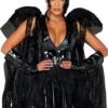 4pc Angel Of Darkness -Coquettes Lingerie Store 4pc Angel of Darkness Angel Costumes Roma Costumes Black SEXYSHOES COM