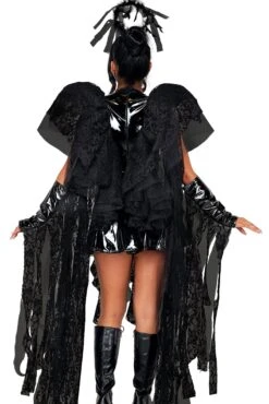 4pc Angel Of Darkness -Coquettes Lingerie Store 4pc Angel of Darkness Angel Costumes Roma Costumes SEXYSHOES COM 4