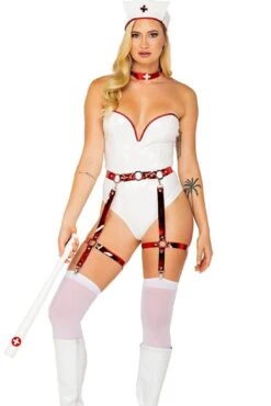 4pc Naughty Nurse -Coquettes Lingerie Store 4pc Naughty Nurse Nurse Costumes Roma Costumes SEXYSHOES COM 3