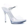 502-BROOK Sandal | Clear Vinyl -Coquettes Lingerie Store 502 brook sandal clear vinyl sandals ellie shoes sexyshoescom