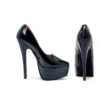 652-PRINCE Platform Pump | Black Patent -Coquettes Lingerie Store 652 prince platform pump black patent pumps ellie shoes sexyshoescom