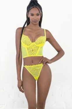 Corset Top W/Adjustable Side Bikini