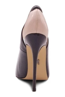 Cut Out Designed Pointed Toe Spectator Pump -Coquettes Lingerie Store Babe101 BLKBone back