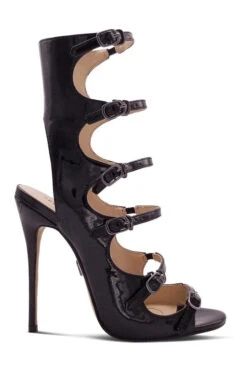 Strappy Sexy Open Toe Sandal -Coquettes Lingerie Store Babe202 BLK Right