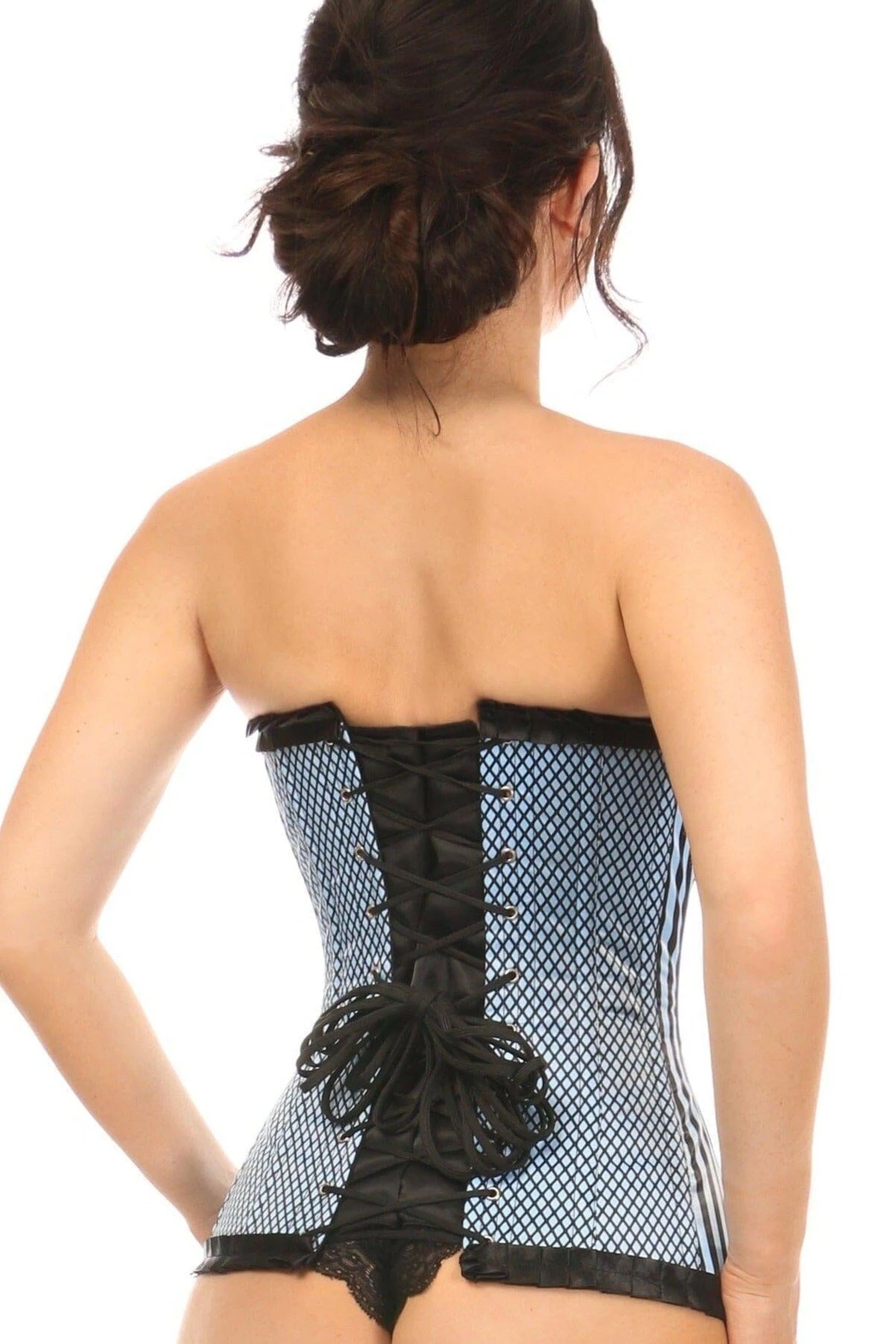Blue Burlesque Overbust Corset 4 Blue Burlesque Overbust Corset - Image 2