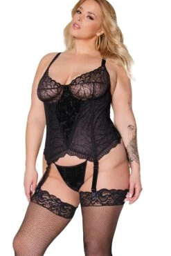 Coquette Bustier & G-string Set -Coquettes Lingerie Store Bustier G string Set Bustiers Coquette SEXYSHOES COM 3