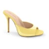 Micro Stiletto Sexy Mule -Coquettes Lingerie Store CLASSIC 102 Yelow frontAngle