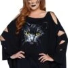 LEG AVENUE Cat Poncho Costume -Coquettes Lingerie Store Cat Poncho Costume Animal Costumes Leg Avenue Black SEXYSHOESCOM