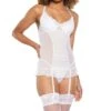 Coquette Chemise With Lightly Padded Underwire Cups -Coquettes Lingerie Store Chemise with lightly padded underwire cups Chemises Coquette White SEXYSHOES COM