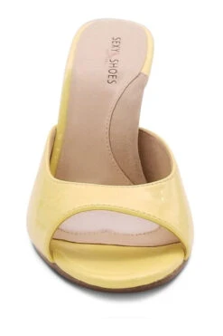 Micro Stiletto Sexy Mule -Coquettes Lingerie Store Classic102 Yelow front