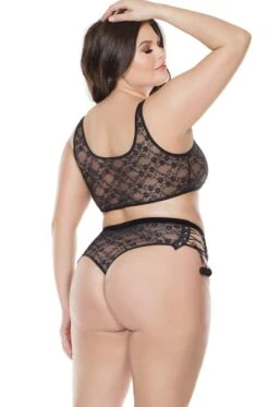 Coquette Crop Tank Top And High Waisted Thong Black -Coquettes Lingerie Store Crop Tank Top And High Waisted Thong Black Lingerie Sets Coquette Black SEXYSHOES COM 2 f6256ac3 d603 48ba 8a77 a4892948cfb4