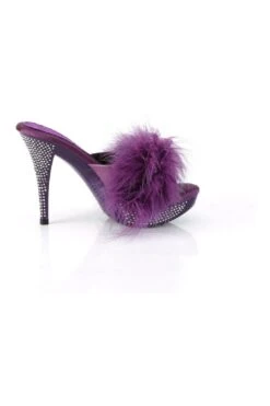 ELEGANT-401F Purple Marabou Slide -Coquettes Lingerie Store ELEGANT 401F Purple Marabou Slide Slides Fabulicious SEXYSHOES COM 5