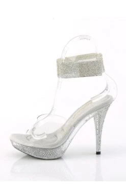 ELEGANT-442 Clear Vinyl Sandal -Coquettes Lingerie Store ELEGANT 442 Clear Vinyl Sandal Sandals Fabulicious SEXYSHOES COM 3
