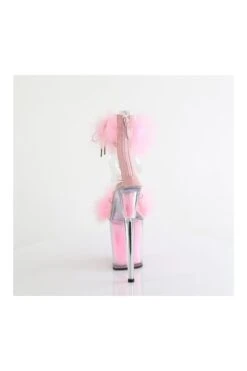 PLEASER FLAMINGO-824F Clear Marabou Sandal -Coquettes Lingerie Store FLAMINGO 824F Clear Marabou Sandal Sandals Pleaser SEXYSHOES COM 4 5e726f94 39a4 487b a779 189de48aefe0