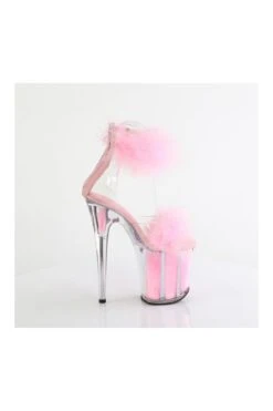 PLEASER FLAMINGO-824F Clear Marabou Sandal -Coquettes Lingerie Store FLAMINGO 824F Clear Marabou Sandal Sandals Pleaser SEXYSHOES COM 5 f6c40e5f bc75 47ea b430 911e327a1a99