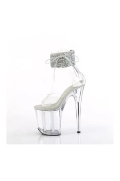PLEASER FLAMINGO-824RS-02 Clear Vinyl Sandal -Coquettes Lingerie Store FLAMINGO 824RS 02 Clear Vinyl Sandal Sandals Pleaser SEXYSHOES COM 3