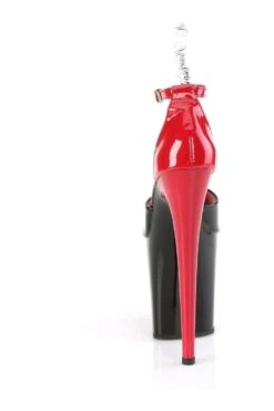 PLEASER FLAMINGO-868 Black Patent Sandal -Coquettes Lingerie Store FLAMINGO 868 Black Patent Sandal Sandals Pleaser SEXYSHOES COM 4