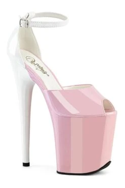PLEASER FLAMINGO-868 Pink Patent Sandal