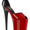 PLEASER FLAMINGO-868 Red Patent Sandal -Coquettes Lingerie Store FLAMINGO 868 Red Patent Sandal Sandals Pleaser Red SEXYSHOES COM