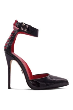 D'Orsay Ankle Strap With Corset Lace Details -Coquettes Lingerie Store Fame Right