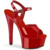 PLEASER GLEAM-609 Sandal | Red Patent -Coquettes Lingerie Store GLEAM 609 Sandal Red Patent Sandals Pleaser Red SEXYSHOESCOM