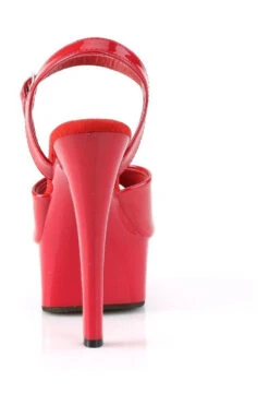 PLEASER GLEAM-609 Sandal | Red Patent -Coquettes Lingerie Store GLEAM 609 Sandal Red Patent Sandals Pleaser SEXYSHOESCOM 4