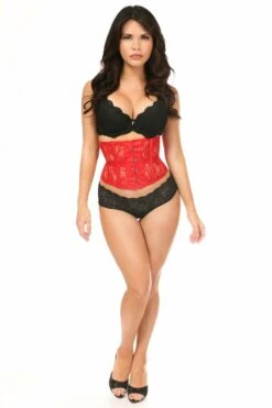Lavish Red Sheer Lace Waist Cincher Corset -Coquettes Lingerie Store LV 539c 4904038f 67b8 40a5 991a de19ef2ff8e4