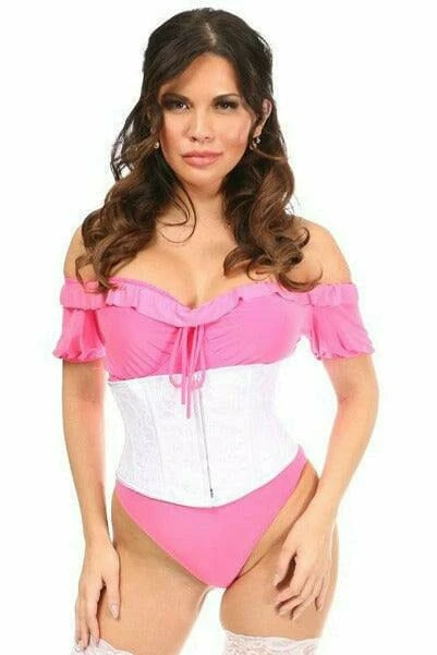 Lavish White Lace Mini Cincher 3 Lavish White Lace Mini Cincher