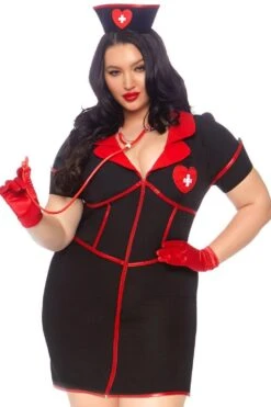 LEG AVENUE Plus Size Bedside Babe Costume
