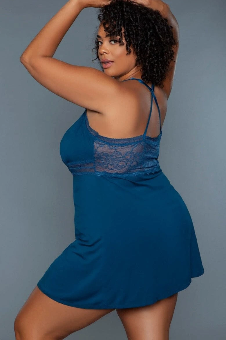 Plus Size Mini-Length Babydoll 6 Plus Size Mini-Length Babydoll - Image 4