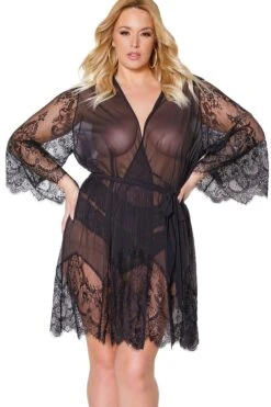 Coquette Robe With Bell Sleeves