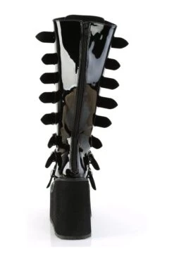 SWING-815WC Black Patent Knee Boot -Coquettes Lingerie Store SWING 815WC Black Patent Knee Boot Knee Boots Demonia SEXYSHOES COM 4