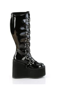 SWING-815WC Black Patent Knee Boot -Coquettes Lingerie Store SWING 815WC Black Patent Knee Boot Knee Boots Demonia SEXYSHOES COM 5