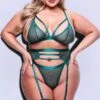 Baci Lingerie Strappy Bra, Garter & Panty Set -Coquettes Lingerie Store Strappy Bra Garter Panty Set Lingerie Sets Baci Lingerie Green SEXYSHOES COM 9701169b 9132 42c2 9365 799bd4a41877