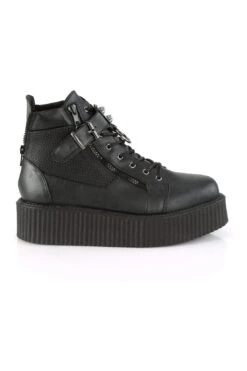 V-CREEPER-566 Black Vegan Leather Creeper -Coquettes Lingerie Store V CREEPER 566 Black Vegan Leather Creeper Creepers Demonia SEXYSHOES COM 5