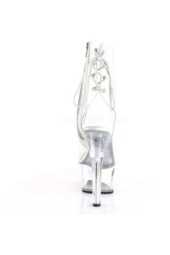 PLEASER ASPIRE-1018C Platform Boot | Clear Vinyl -Coquettes Lingerie Store aspire 1018c platform boot clear vinyl ankle boots pleaser sexyshoescom 4