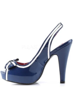 BETTIE-05 Sandal | Blue Patent -Coquettes Lingerie Store bettie 05 sandal blue patent sandals pin up couture sexyshoescom 3