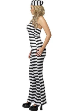 FEVER Convict Cutie Costume | Black -Coquettes Lingerie Store convict cutie costume black cop costumes fever sexyshoescom 3