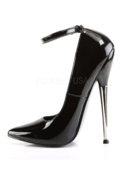 DAGGER-12 Pump | Black Patent -Coquettes Lingerie Store dagger 12 pump black patent pumps devious sexyshoescom 3