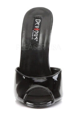 DOMINA-101 Mule | Black Patent -Coquettes Lingerie Store domina 101 mule black patent slides devious sexyshoescom 2