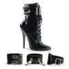 DOMINA-1023 Ankle Boot | Black Patent -Coquettes Lingerie Store domina 1023 ankle boot black patent ankle boots devious sexyshoescom