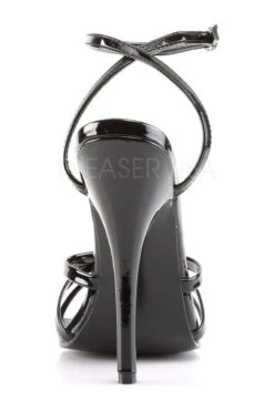 DOMINA-108 Sandal | Black Patent -Coquettes Lingerie Store domina 108 sandal black patent sandals devious sexyshoescom 4