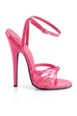 DOMINA-108 Sandal | Fuchsia Patent -Coquettes Lingerie Store domina 108 sandal fuchsia patent sandals devious sexyshoescom 5