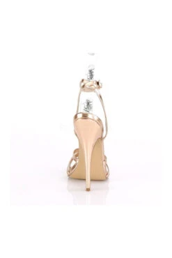 DOMINA-108 Sandal | Rose Gold -Coquettes Lingerie Store domina 108 sandal gold faux leather sandals devious sexyshoescom 4 ddc88b77 3461 482f bc93 49c89df57f2c