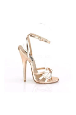 DOMINA-108 Sandal | Rose Gold -Coquettes Lingerie Store domina 108 sandal gold faux leather sandals devious sexyshoescom 5 c40feb09 ae3d 4758 93b2 3493fc19906d