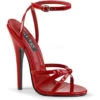DOMINA-108 Sandal | Red Patent -Coquettes Lingerie Store domina 108 sandal red patent sandals devious sexyshoescom