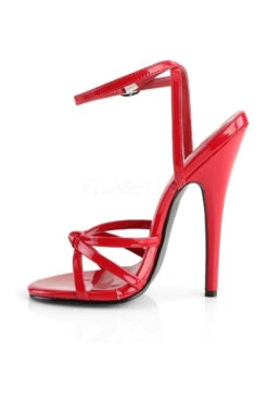 DOMINA-108 Sandal | Red Patent -Coquettes Lingerie Store domina 108 sandal red patent sandals devious sexyshoescom 3