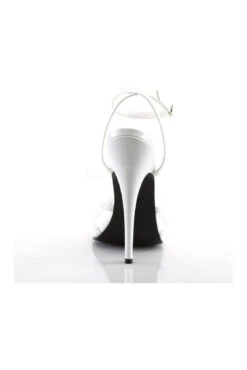 DOMINA-108 Sandal | White Patent -Coquettes Lingerie Store domina 108 sandal white patent sandals devious sexyshoescom 4
